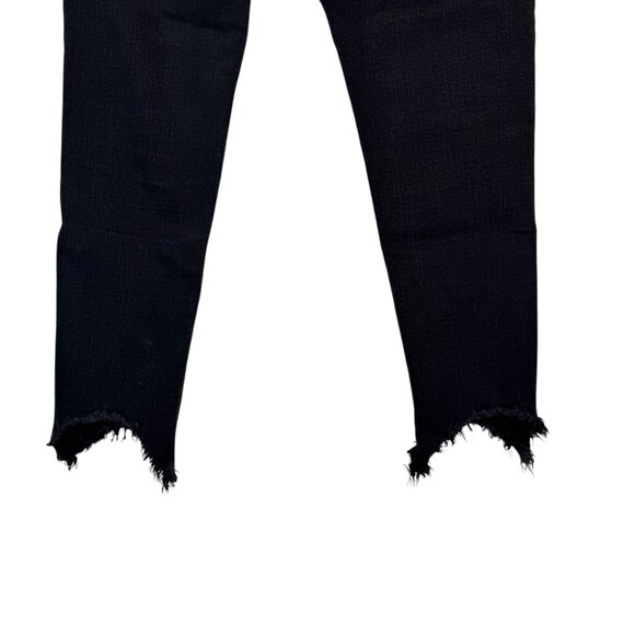 Black Label by C'est Toi Black Button Fly Distressed Skinny Jeans Pants Size 11 - Picture 10 of 10